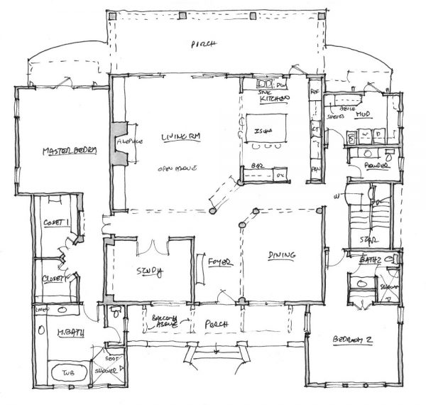 Hammock House - 2 Story House Plans in FL