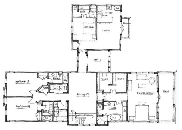 Palmetto Bluff - 2 Story House Plans in FL