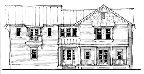 Palmetto Bluff - 2 Story House Plans in FL
