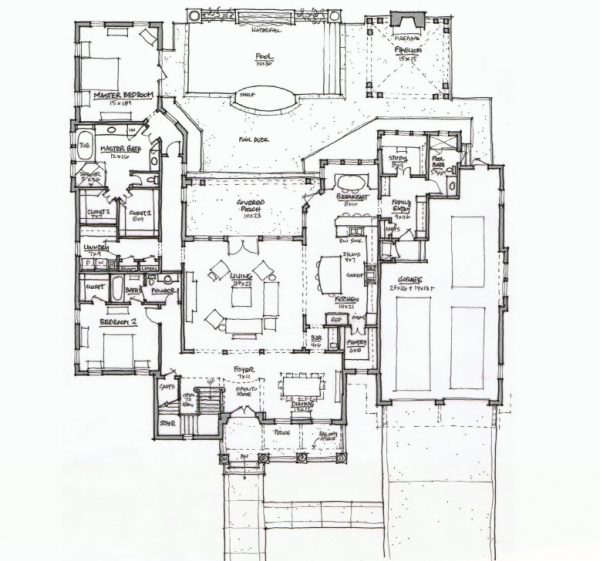 Guana Cay - 2 Story House Plans