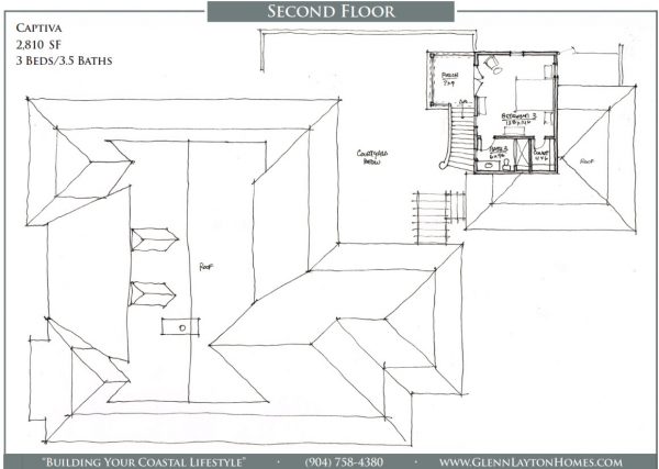 Captiva - 2 Story House Plans in FL