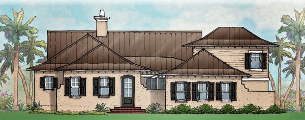 Captiva - 2 Story House Plans in FL