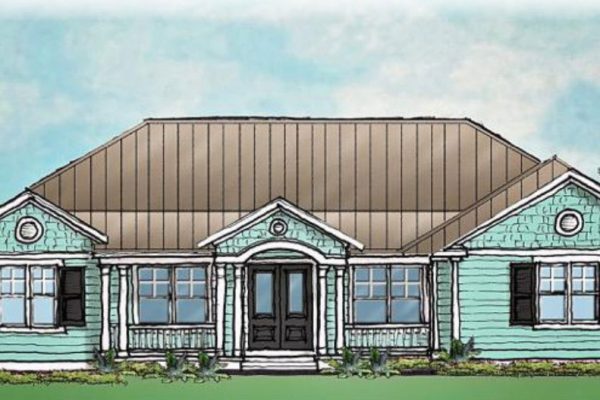 Seabreeze - Single Story House Plans in FL