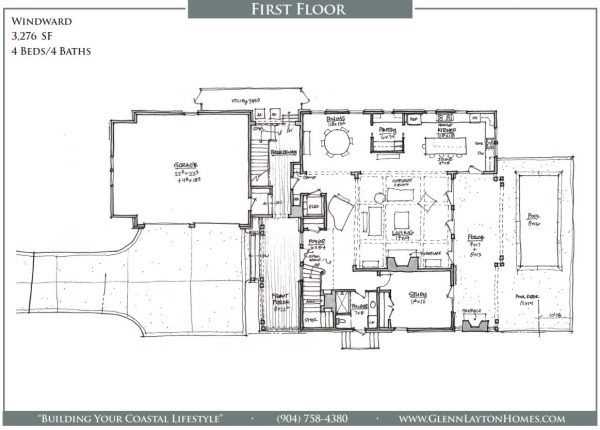 Windward - 2 Story House Plans in FL