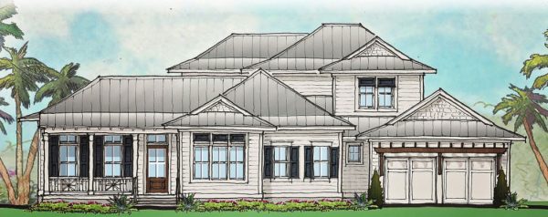 Seabrook II - 2 Story House Plans in FL