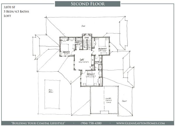 Seabrook II - 2 Story House Plans in FL