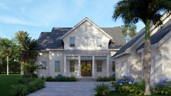 Whistling Palm - 2 Story House Plans in FL