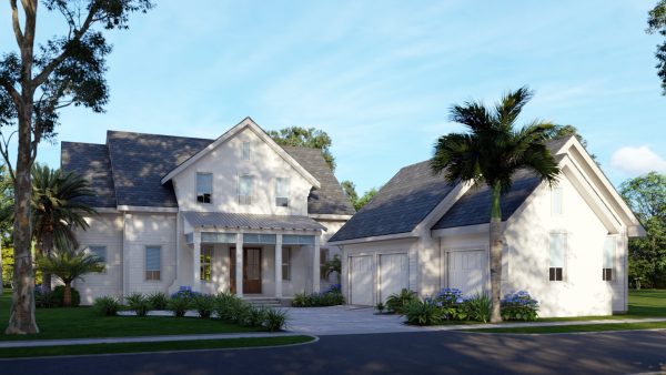 Whistling Palm - 2 Story House Plans in FL